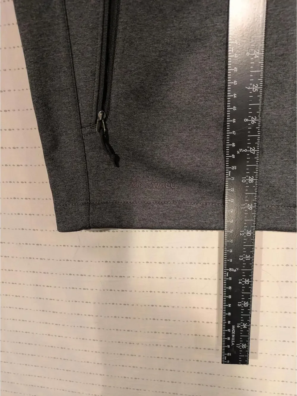 The North Face Gray Softshell Fleece Lined Full Zip Vest Outdoor Hiking Mens XL